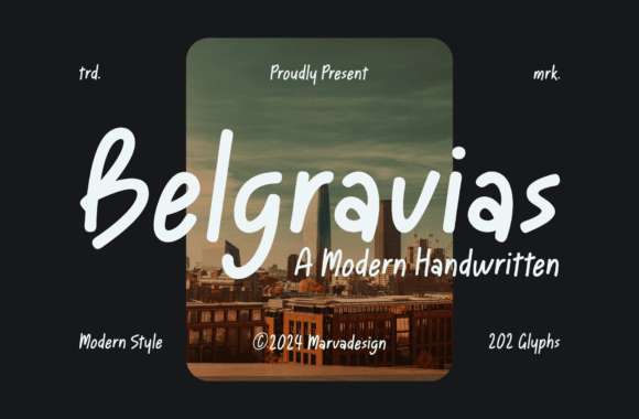 Belgravias: A Modern Handwritten Font