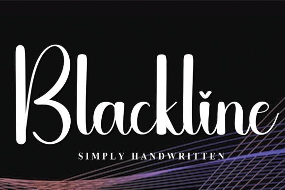 Blackline: A Sweet, Friendly Handwritten Font