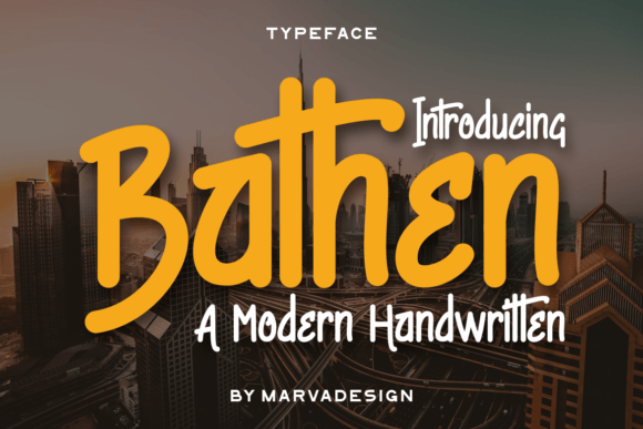 Discover the Charm of Bathen: A Handwritten Font with a Heart