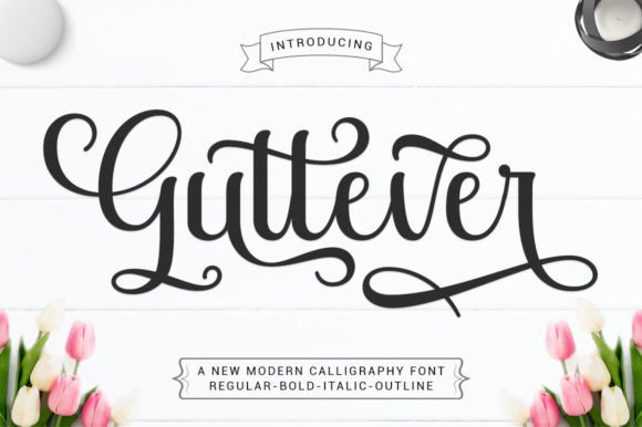 Guttever: A Handwritten Font with Heart