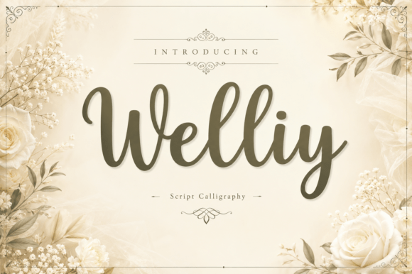 Introducing Welliy: A Contemporary Script Font with Warmth and Elegance