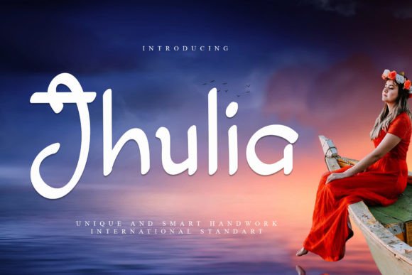 Jhulia: A Handwritten Font for Creative Expression