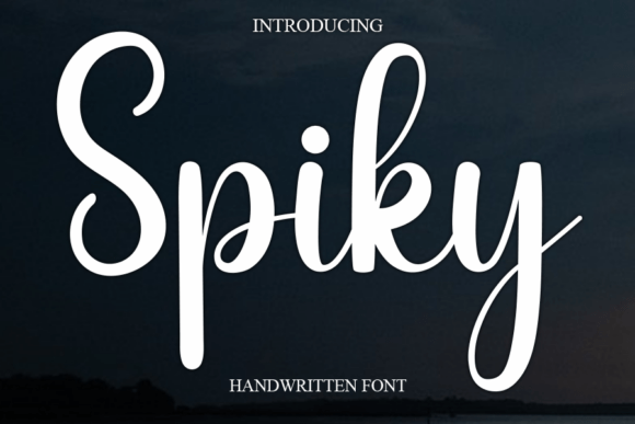 Spiky: A Delicate Cursive Font for Elegant Design
