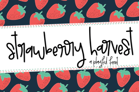 Strawberry Harvest: A Playful Font for Creative Expression