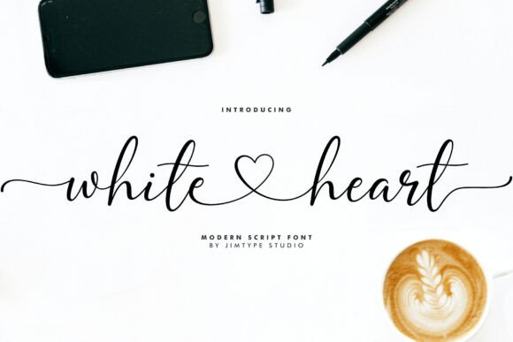 White Heart Font: The Elegant Handwritten Script That Elevates Your Creative Projects